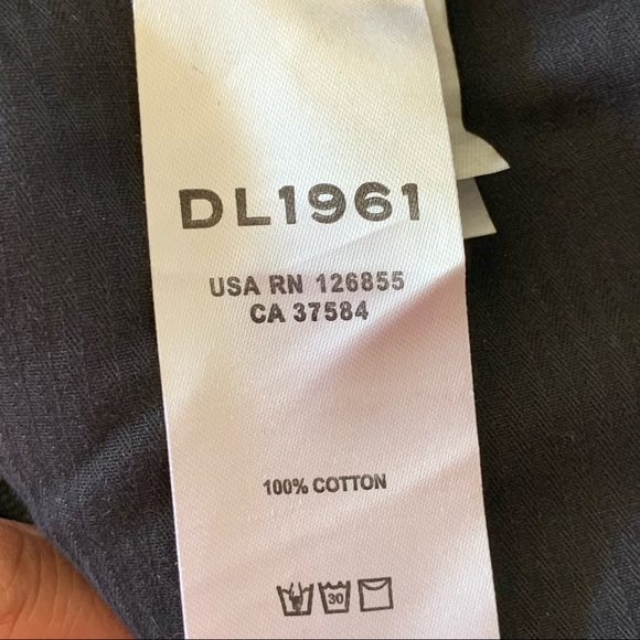 DL1961 Georgia Gray High Rise Wilder Studded Distressed Mini Denim Jean Skirt - Picture 11 of 14